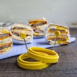 Lodge Silicone Egg Ring, Yellow 6 Lodge Silicone Egg Ring, Yellow -Home Food Life Store 7590820 1