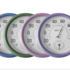 Headwind 8” Pastel Dial Thermometer/Hygrometer, Assorted