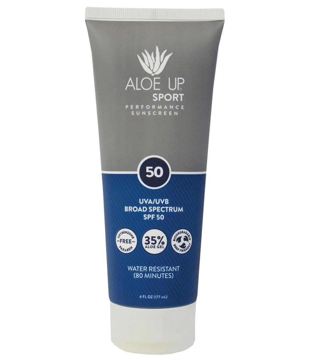 Aloe Up Sport SPF 50 Lotion Sunscreen 6 oz 3 Aloe Up Sport SPF 50 Lotion Sunscreen 6 oz