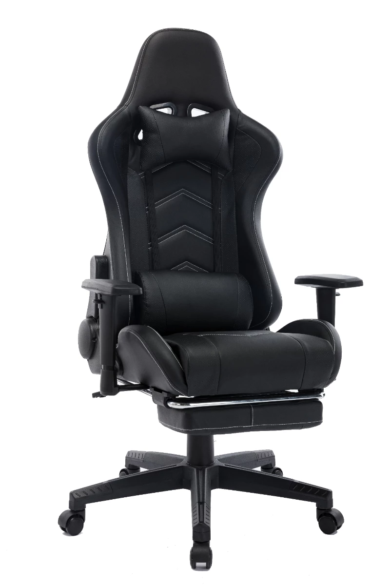 Seasonal Expressions Gaming Chair, Black/Black 4 Seasonal Expressions Gaming Chair, Black/Black - Image 2