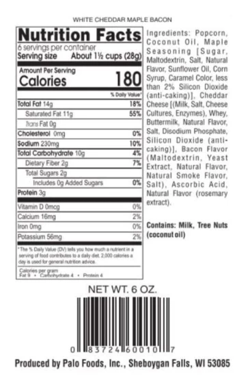 Palo Popcorn Kettle Popped - 6oz 12 Palo Popcorn Kettle Popped - 6oz - Image 10