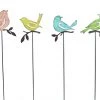 Alpine 15" Metal Bird Garden Stakes - Assorted -Home Food Life Store qel254abb