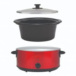 Nesco 6 Qt. Analog Metallic Red Slow Cooker -Home Food Life Store sc 6 22 2 10x10