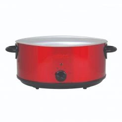 Nesco 6 Qt. Analog Metallic Red Slow Cooker -Home Food Life Store sc 6 22 3 10x10