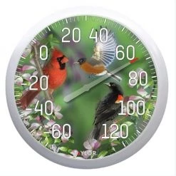 Taylor 13.25" Thermometer -Home Food Life Store spring birds 1