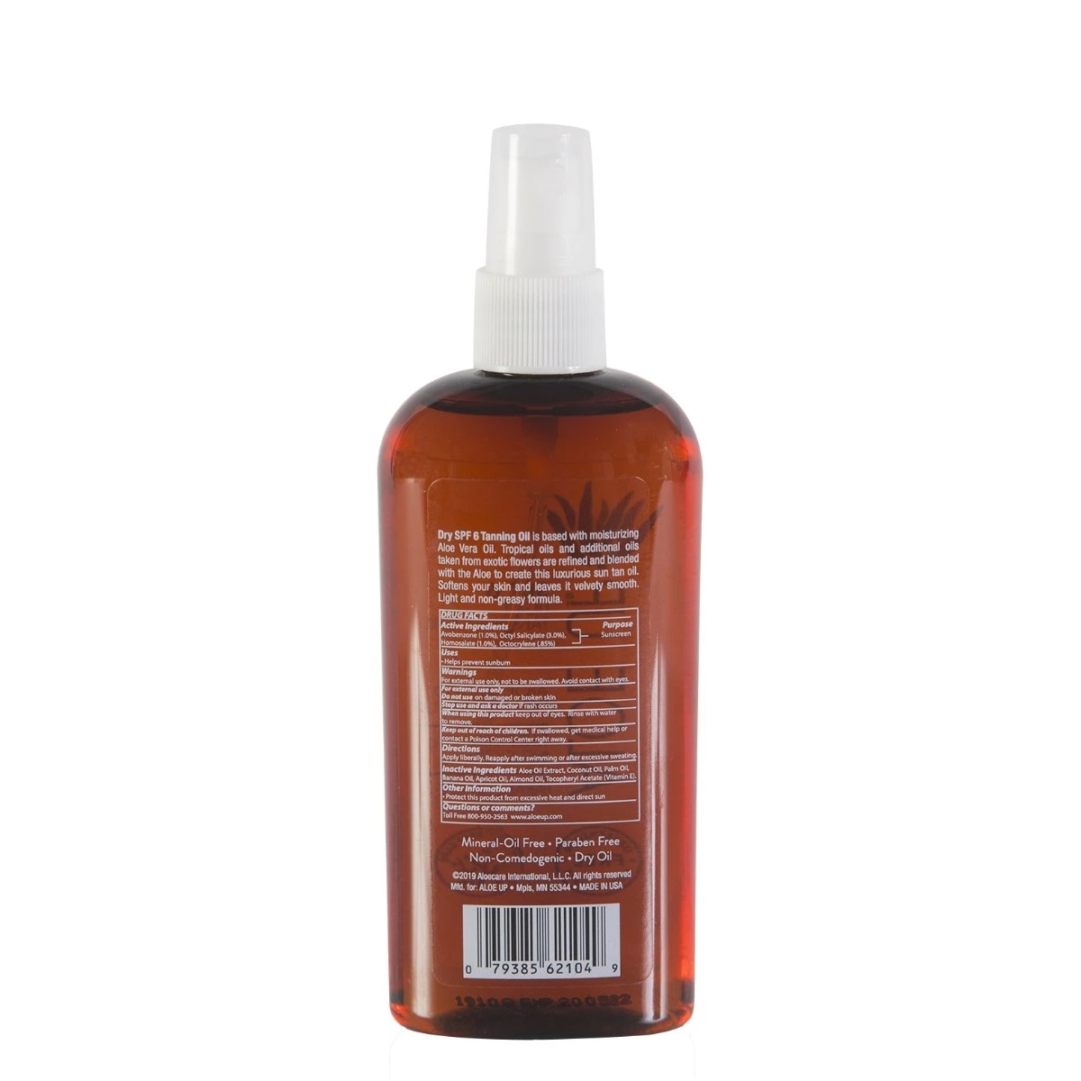 Aloe Up SPF 6 Tanning Oil 4 Aloe Up SPF 6 Tanning Oil - Image 2